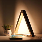Bedroom Reading 150lm Triangle Desk LED Night Lamp With Wireless Charger