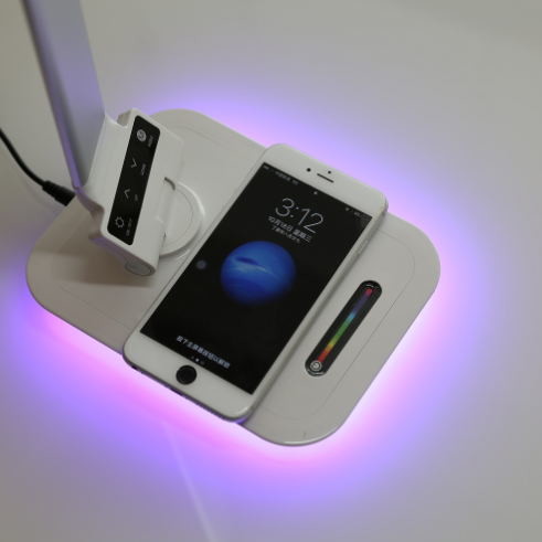 Colorful RGB 5200K LED Night Lamp Wireless Charger Table LED Reading Lamp