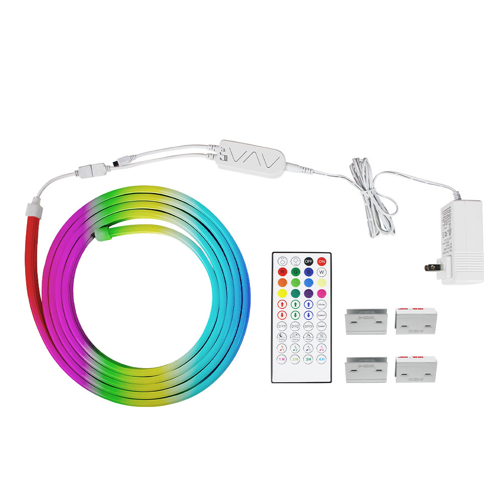 SPI Control Flexible LED Strip Lights SMD5050 Smart Wifi RGB LED Neon Flex Kit
